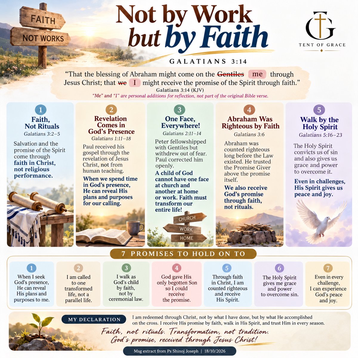 Not by work, But by Faith